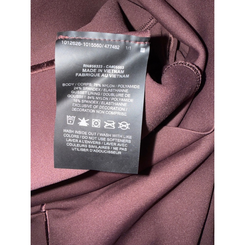 Nike Universa Dri-FIT High-Rise Leggings Burgundy Mahogany DQ5897-227 Womens XL - Picture 4 of 6